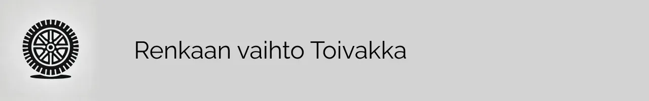 Renkaan vaihto Toivakka